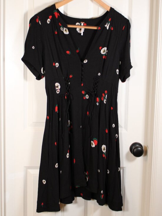 Free People Dresses & Skirts - Free people Dream Girl Strawberry dress size 12